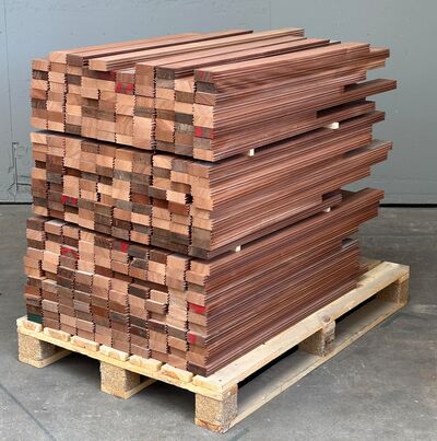 Mahogni 30x68 mm samlet parti - 228 lbm