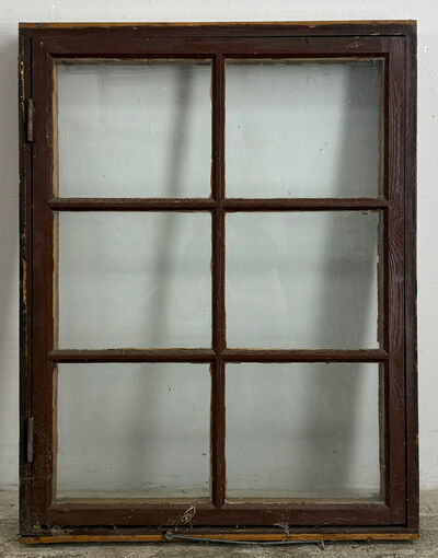 Sprossevindue med koblet ramme