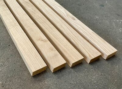 Skråtskåret egetræsstave 20x50x600mm Skråtskåret egetræsstave 20x50x600mm