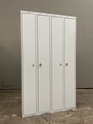 Metalskab med 4 låger