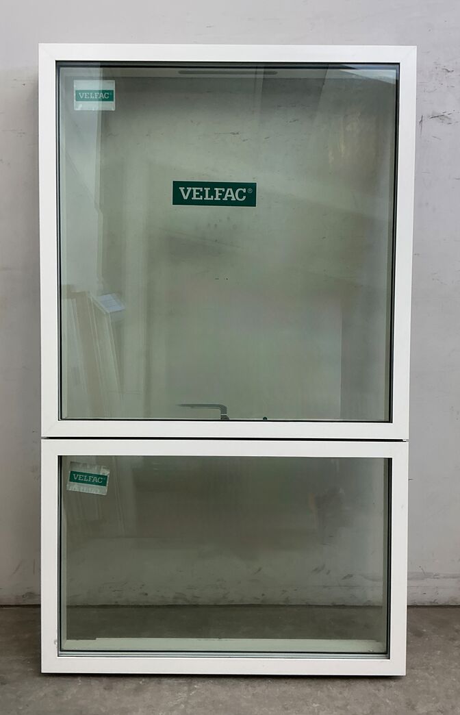 Energivindue med 2 ruder, opluk øverst