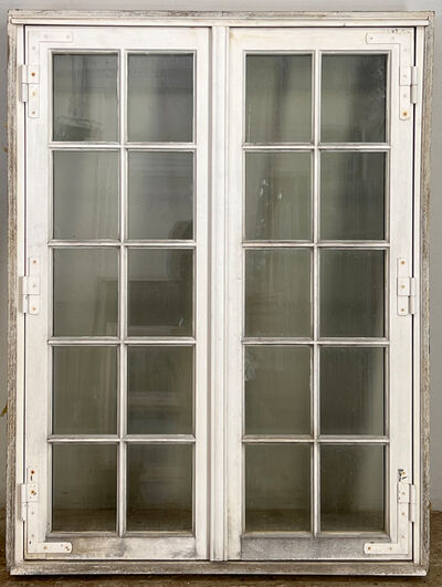 Sprossevindue med koblet ramme