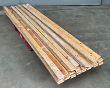 Brugte gulvbrædder i fyr, 14 m2, 8,9 cm