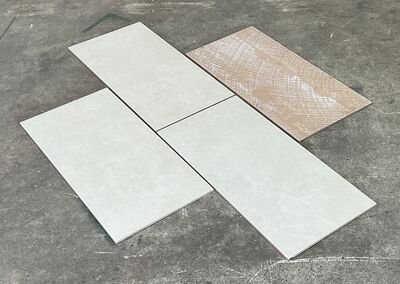 60 m2 Væg/gulv fliser farve Beige 298x598 mm