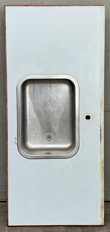 Tectum laminatbordplade med stålvask