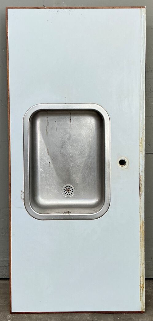 Tectum laminatbordplade med stålvask