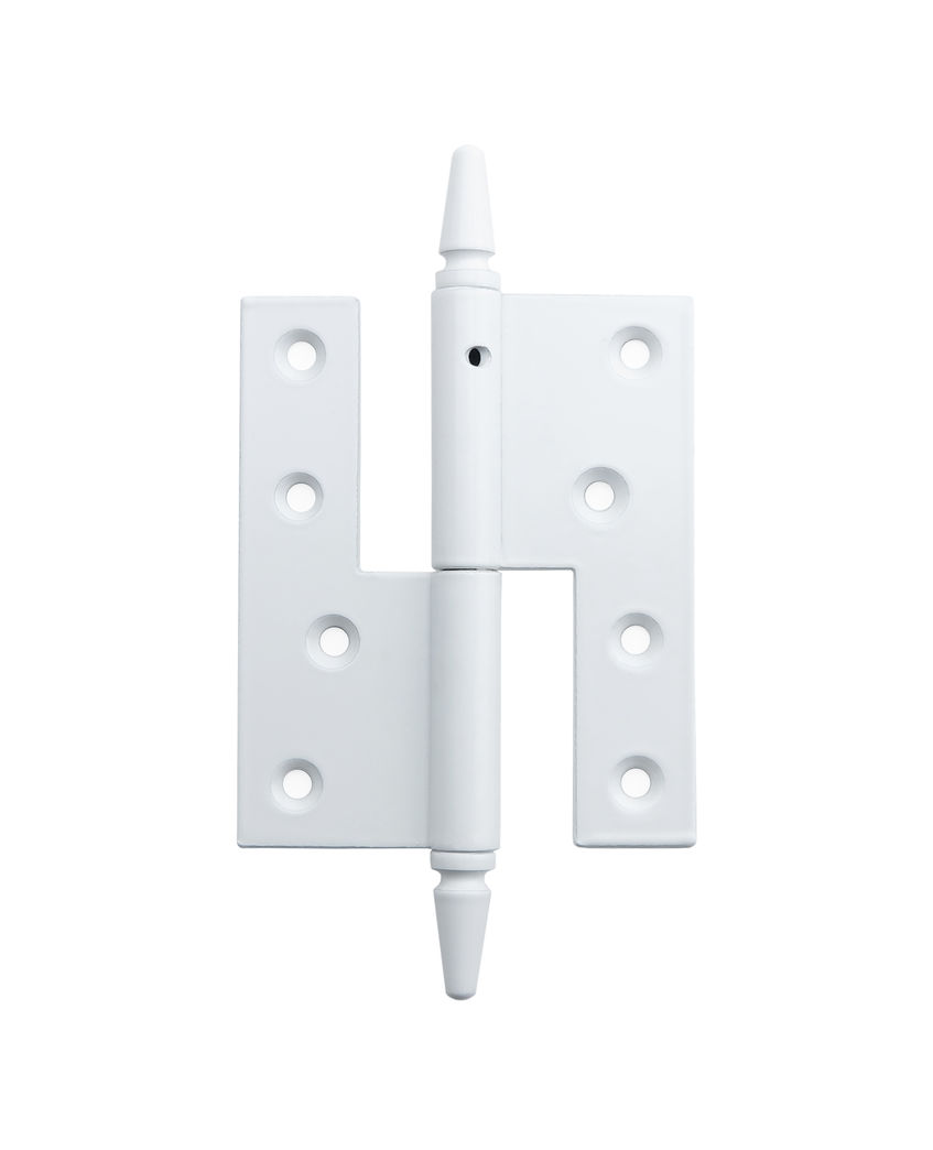 Hamborghængsel, højrehængt, 166 mm (hvid)