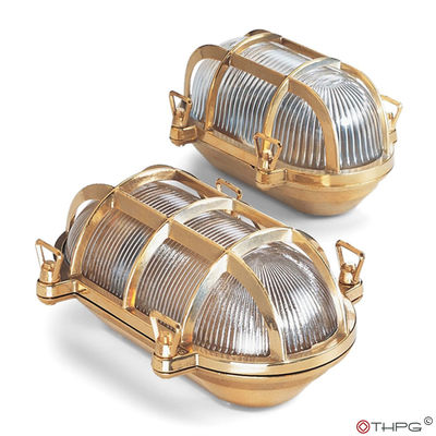 Skotlampe i messing (stor)