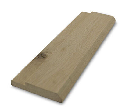 Bundstykke i egetræ - 40 mm fals