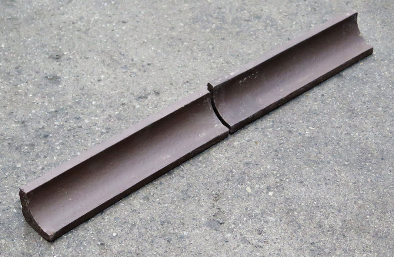 Hulkehlliste lavet som klinke, 23,5cm Hulkehlliste lavet som klinke, 23,5cm