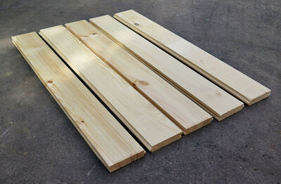 Gulvplanke i Douglas eller Fyr - 13 cm bredde