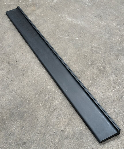 Sort Polysan sålbænk 180 cm