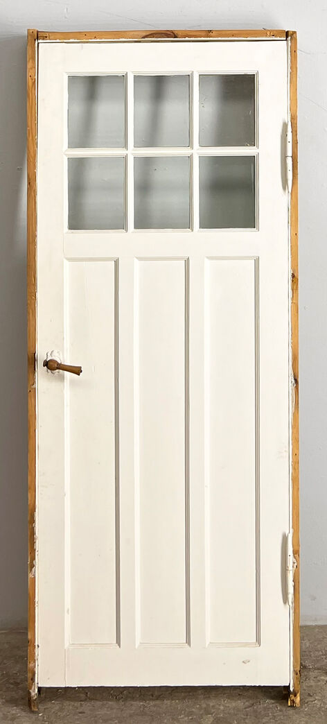 Fyldningsdør med glas og sprosser