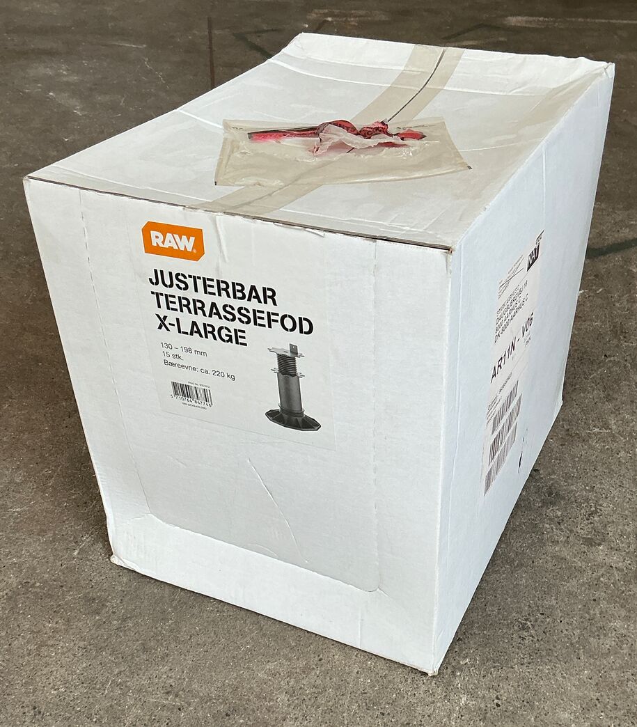 Raw x large justerbar terrassefod - 15 stk