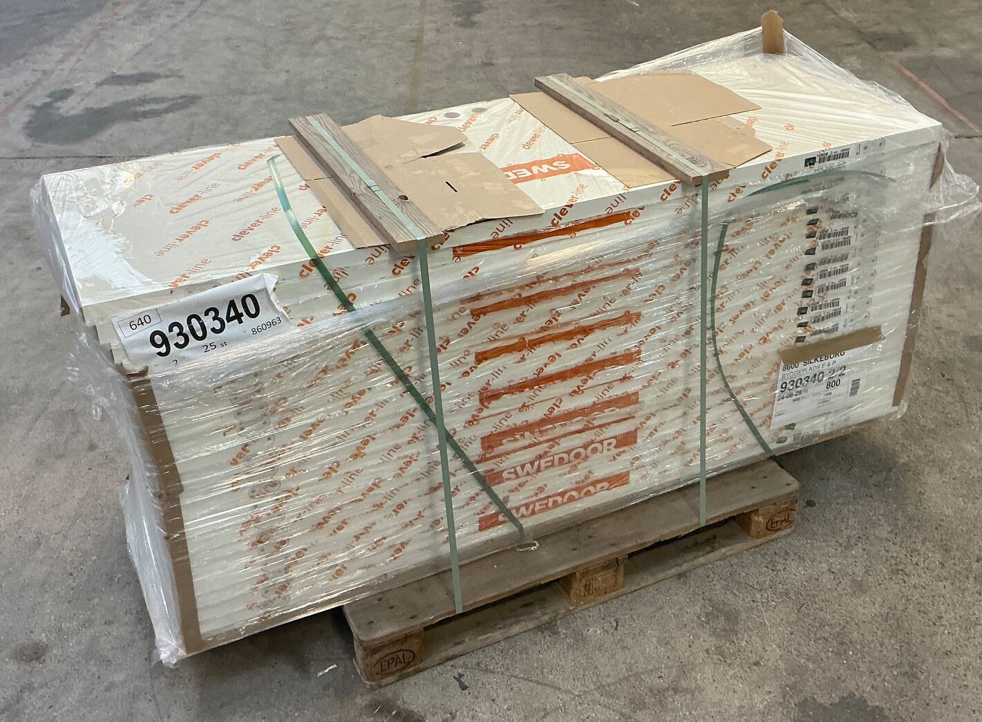 22 stk  Swedoor M7 - højde 200 cm - uden karm