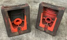 2 stk. støbeforme fra Holbæk Jernstøberi