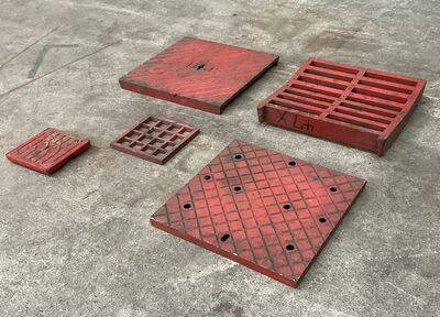 Sæt af 5 stk. støbeforme fra Holbæk Jernstøberi