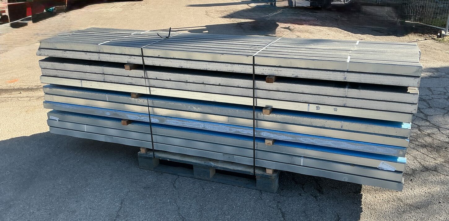 198 stk Triplan75 skinne med 4 mm polyethendug - 3 meter