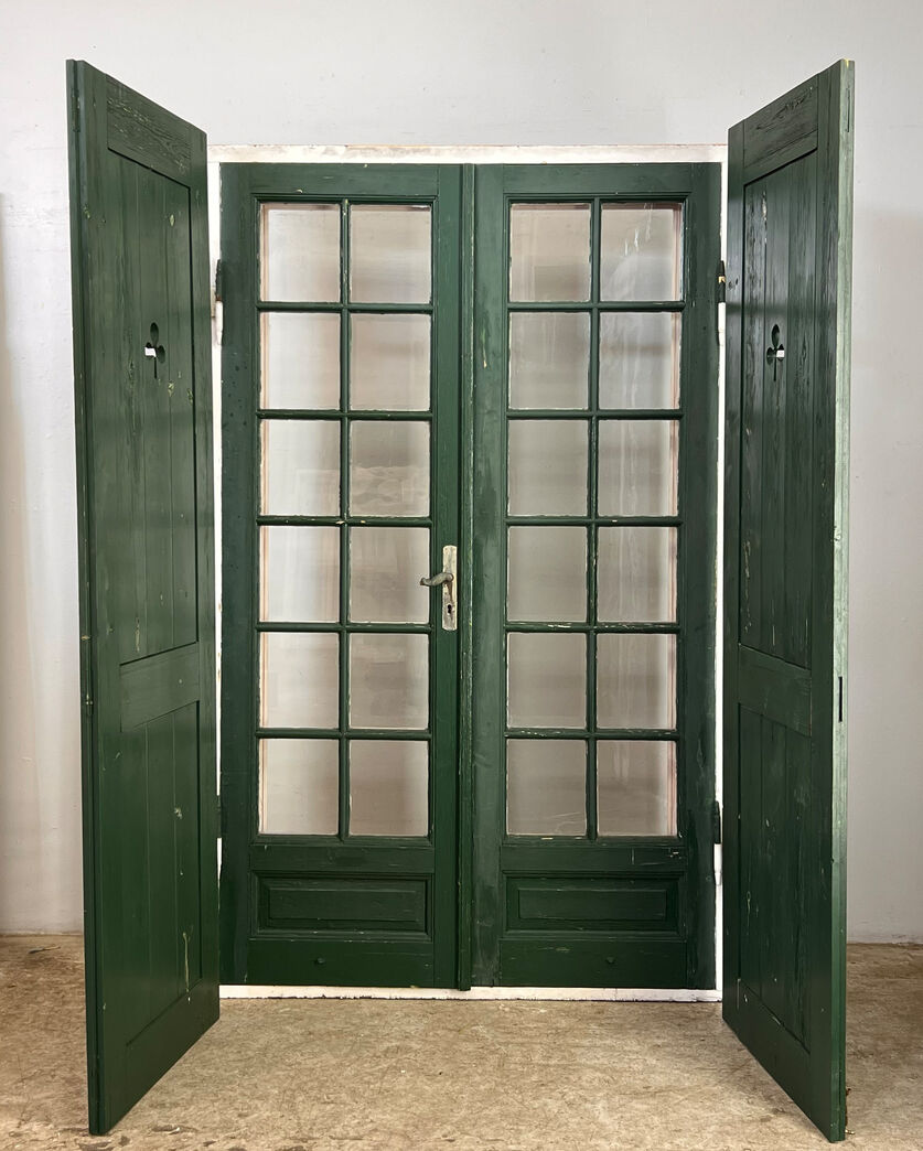 Dobbelt havedør med skodder