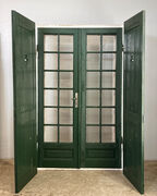 Dobbelt havedør med skodder