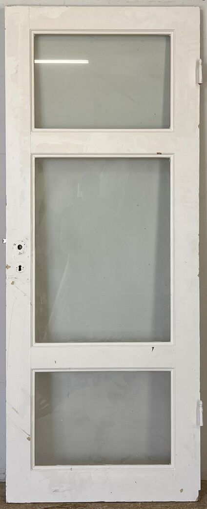 Fyldningsdør med glas uden karm