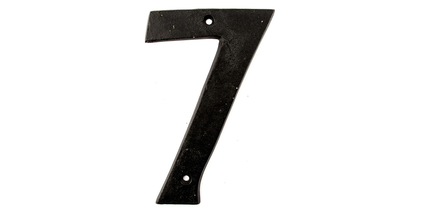 Husnummer i støbejern - 7