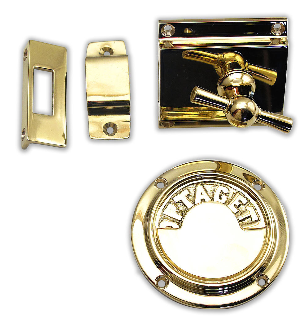 Toiletmarkering Ø 72 mm. -messing