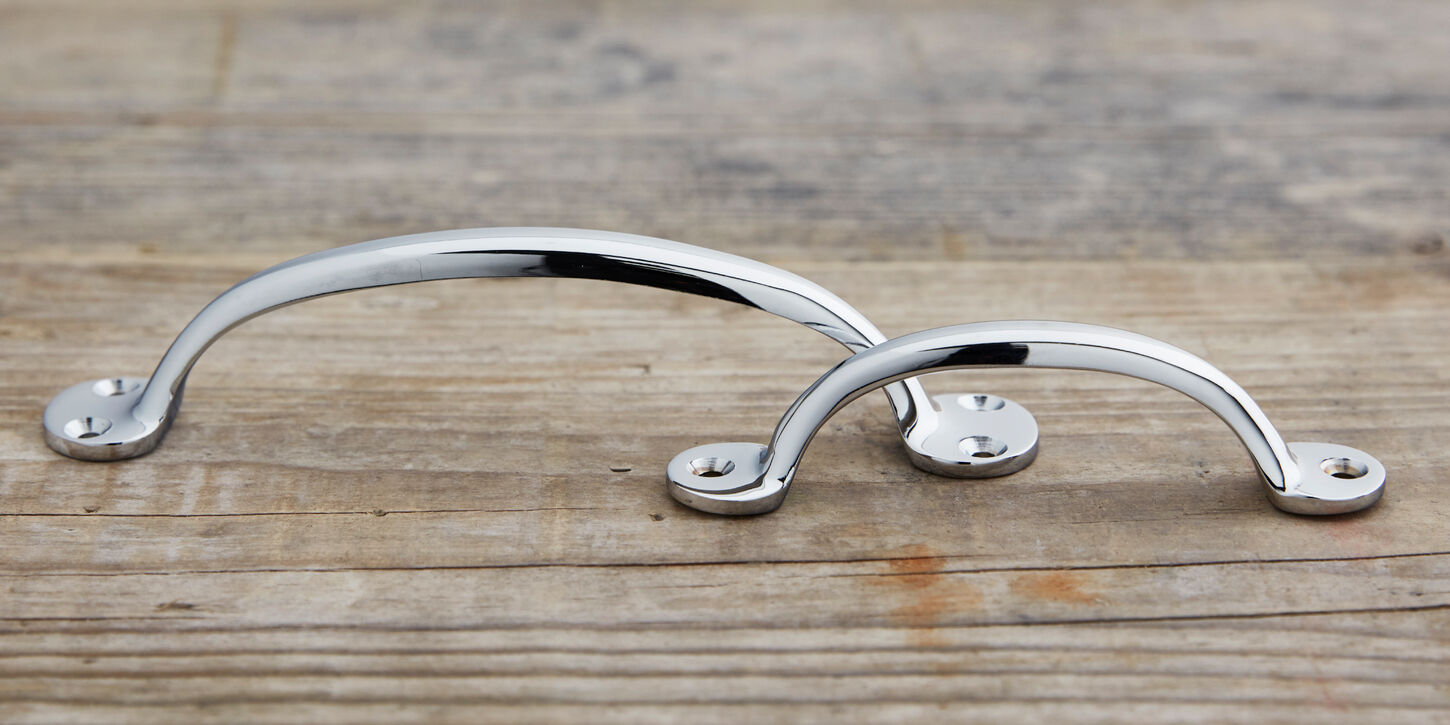 Møbelgreb i krom 120 mm