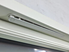 Termovindue med matteret glas