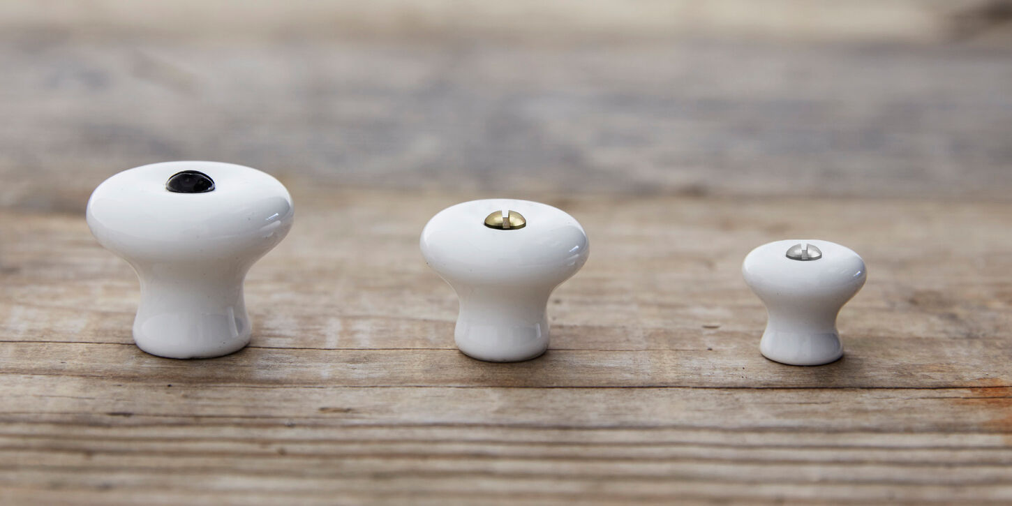 25 mm - Porcelænsknop