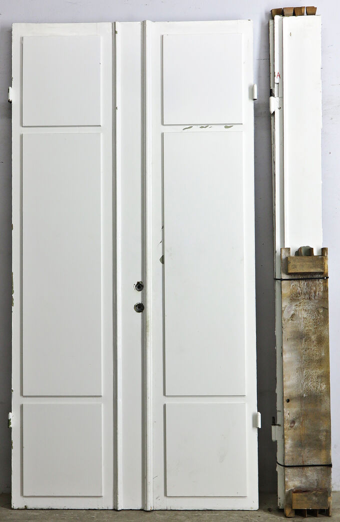 Dobbelt fyldningsdør med karm