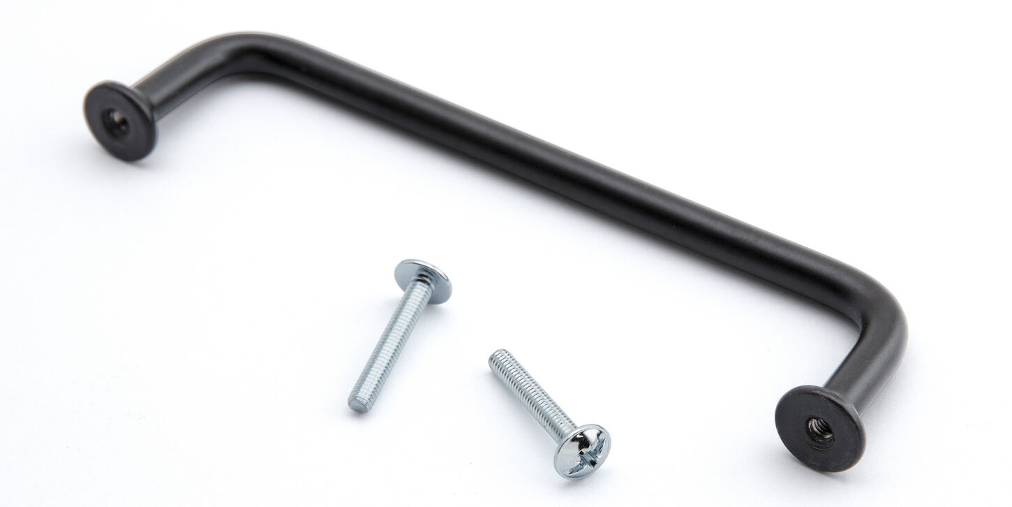 Klassisk bøjlegreb 160mm - sort