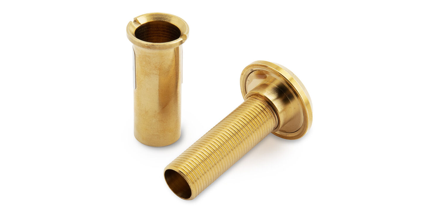 Dørspion i poleret messing - Dørtykkelse: 39-73 mm