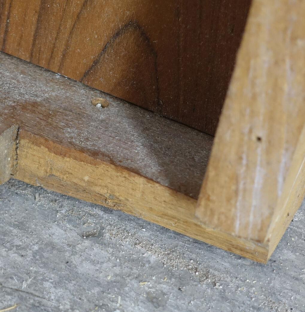 Dobbelt mahognilåge på forramme