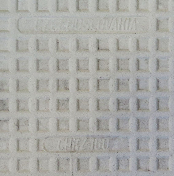 Råhvid klinke, 15x15cm