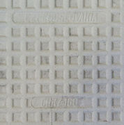 Råhvid klinke, 15x15cm