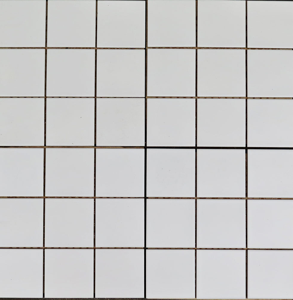 Vitra hvide fliser på net - 1 m2