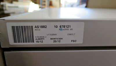 Swedoor vådrumsdør uden karm M9