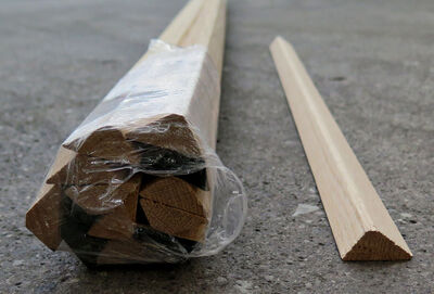 Egetræ fejeliste 22x28 mm - 24 meter