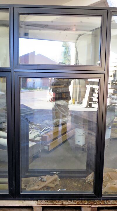 Vindues parti med 3-lags termoglas