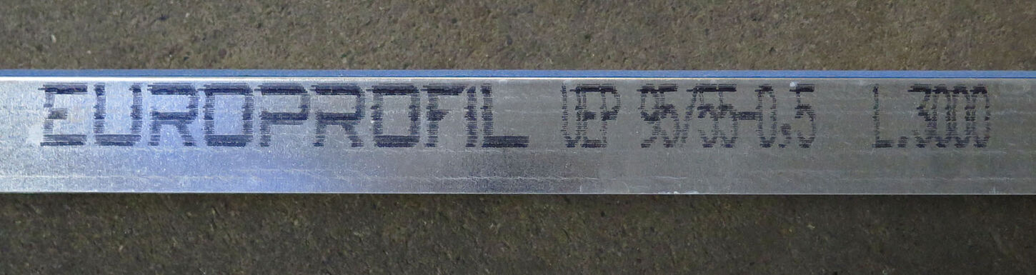 Top- og bundskinne 95/55-0,5 L:3000 mm