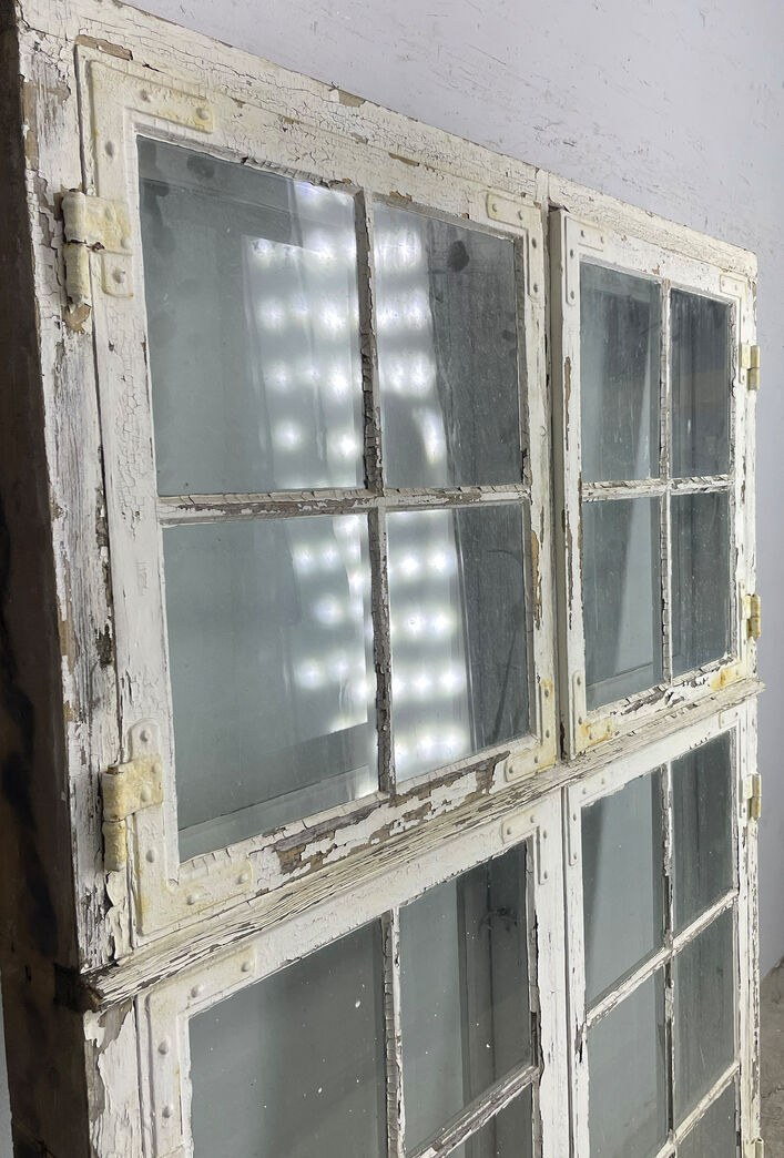 Sprossevindue med forsatsrammer