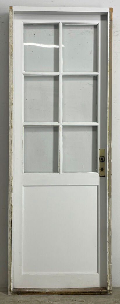 Fyldningsdør med glas og karm