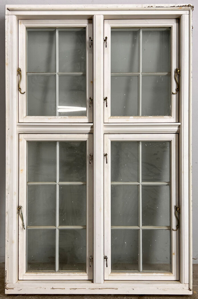 Sprossevindue med koblede rammer