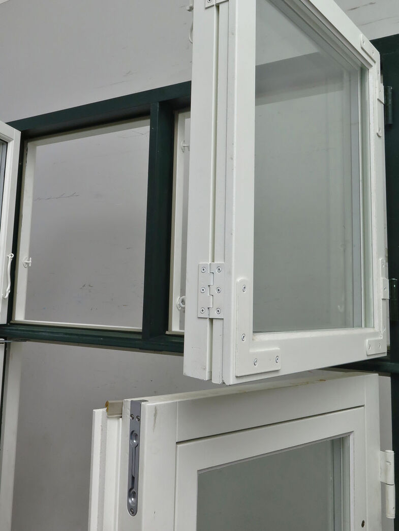 Dobbelt terrassedør med koblet ramme