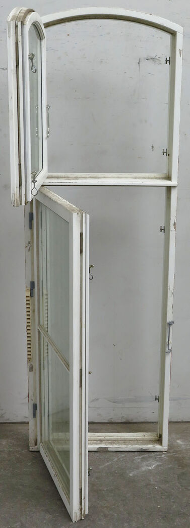 Sprossevindue med koblet ramme