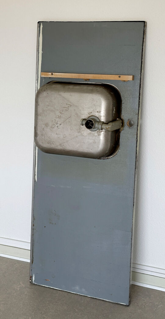 Stålbordplade med vask / hh