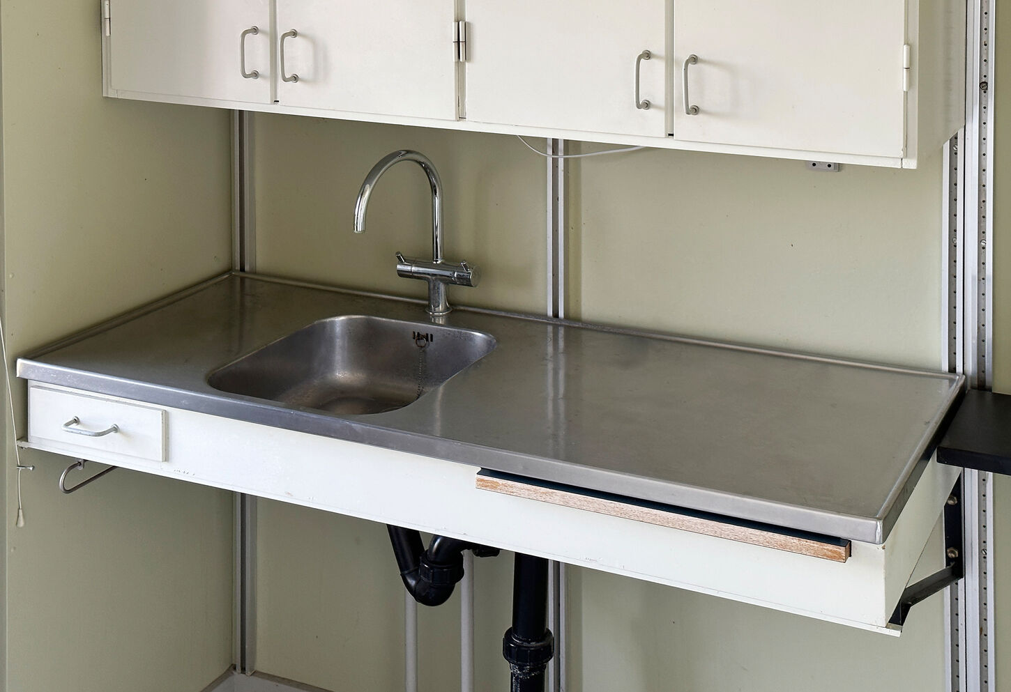 Stålbordplade med vask / vh