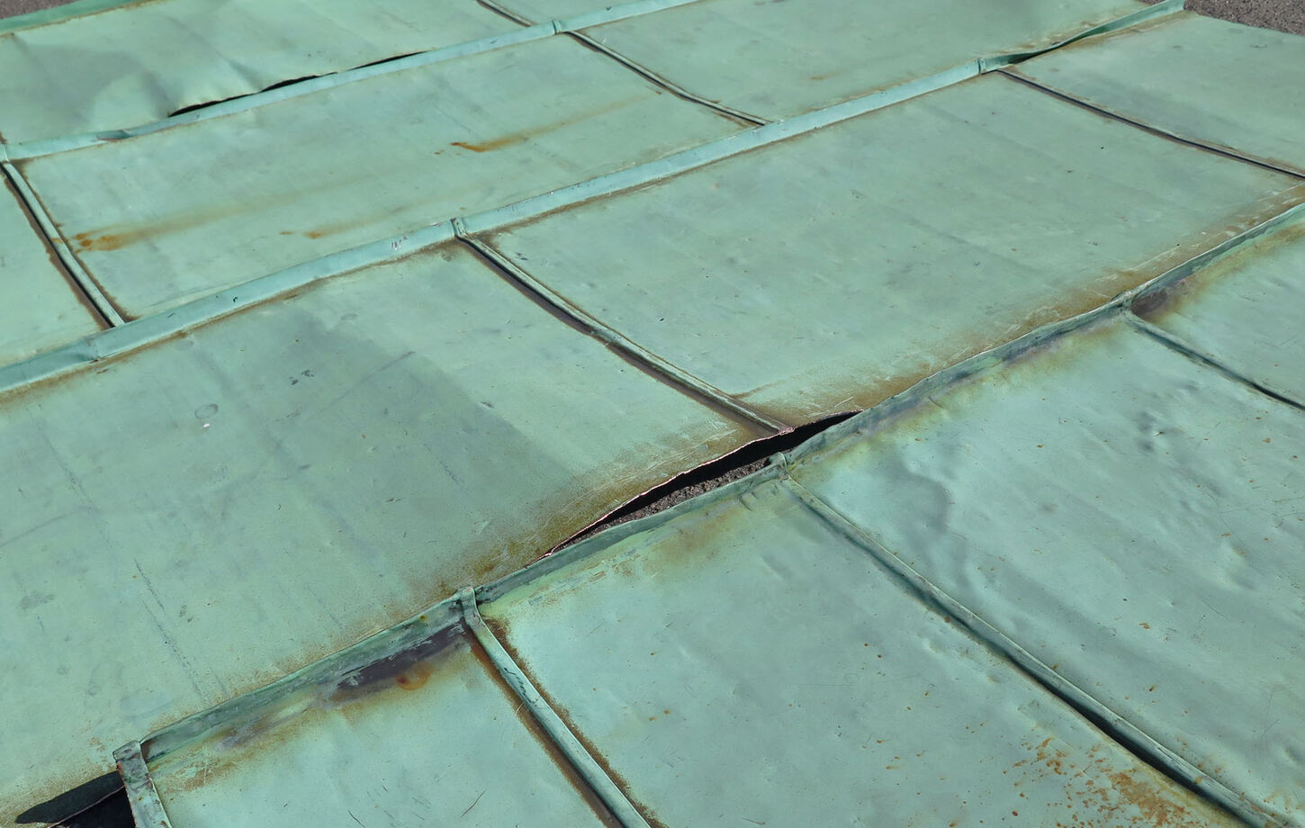 Irret kobberplade 140 - 180 cm