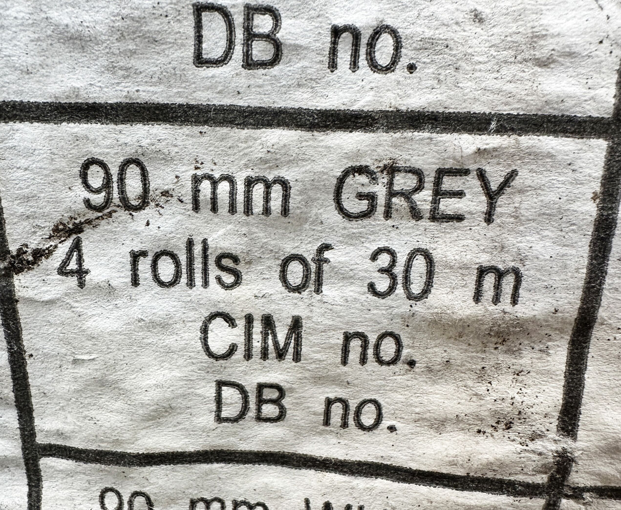 Cembrit gummiliste 90 mm 30 meter